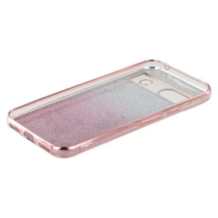 KADEM For Google Pixel 8a Case Ring Kickstand TPU Flowers Phone Cover Gradient Glitter