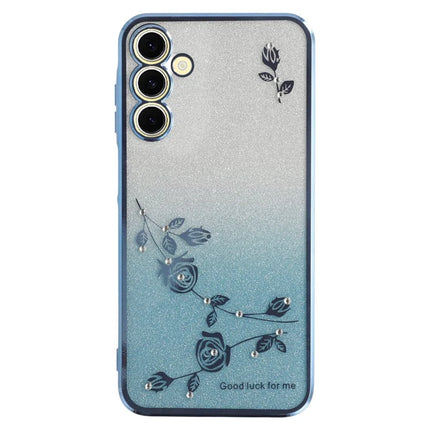 KADEM For Samsung Galaxy A36 5G Case Flower TPU Flexible Gradient Phone Cover - Blue