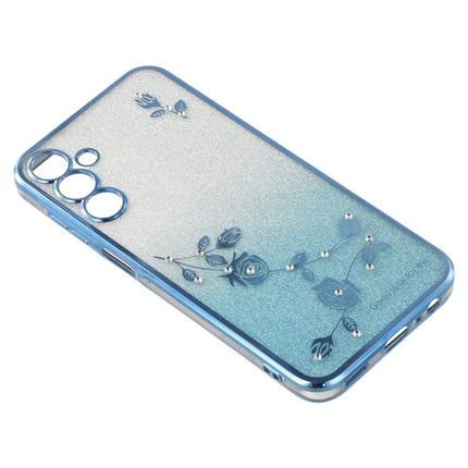 KADEM For Samsung Galaxy A36 5G Case Flower Pattern TPU Gradient Phone Cover with Lanyards