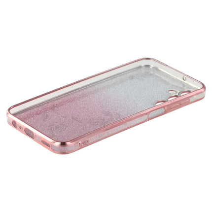 KADEM For Samsung Galaxy A36 5G Case Ring Kickstand TPU Flowers Phone Cover Gradient Glitter