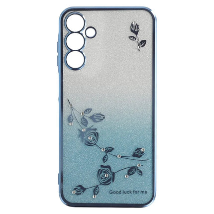 KADEM For Samsung Galaxy A36 5G Case Ring Kickstand TPU Flowers Phone Cover Gradient Glitter