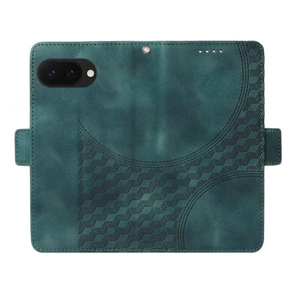 For Google Pixel 9a Case PU Leather Phone Cover Rhombus Starry Imprinted