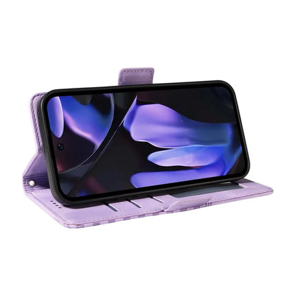 For Google Pixel 9a Case PU Leather Phone Cover Rhombus Starry Imprinted