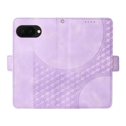 For Google Pixel 9a Case PU Leather Phone Cover Rhombus Starry Imprinted