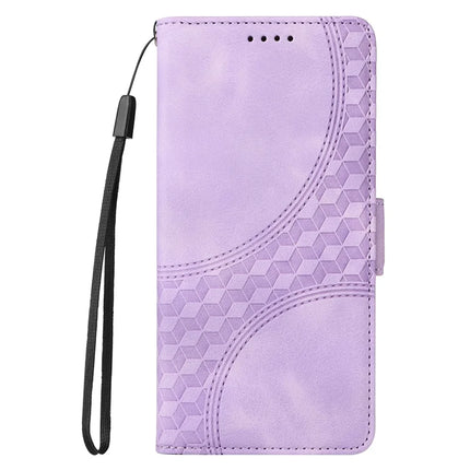 For Google Pixel 9a Case PU Leather Phone Cover Rhombus Starry Imprinted