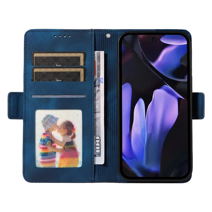 For Google Pixel 9a Case PU Leather Phone Cover Rhombus Starry Imprinted
