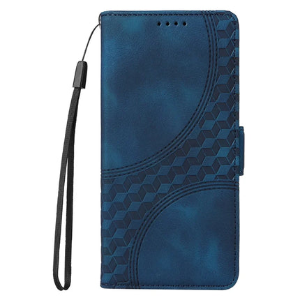 For Google Pixel 9a Case PU Leather Phone Cover Rhombus Starry Imprinted