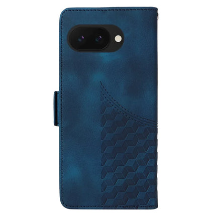 For Google Pixel 9a Case PU Leather Phone Cover Rhombus Starry Imprinted