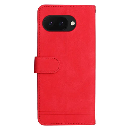 For Google Pixel 9a Wallet Case Skin Touch Leather Phone Cover Tree Pattern Hardware