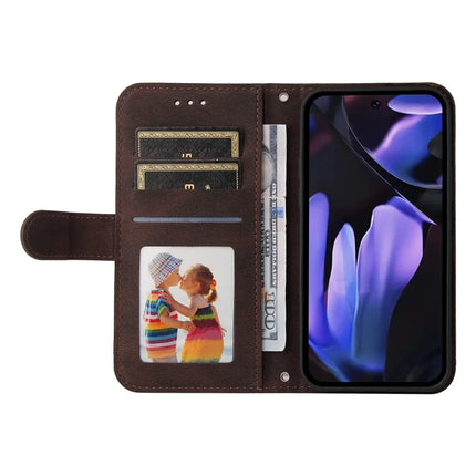 For Google Pixel 9a Wallet Case Skin Touch Leather Phone Cover Tree Pattern Hardware