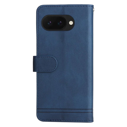 For Google Pixel 9a Wallet Case Skin Touch Leather Phone Cover Tree Pattern Hardware