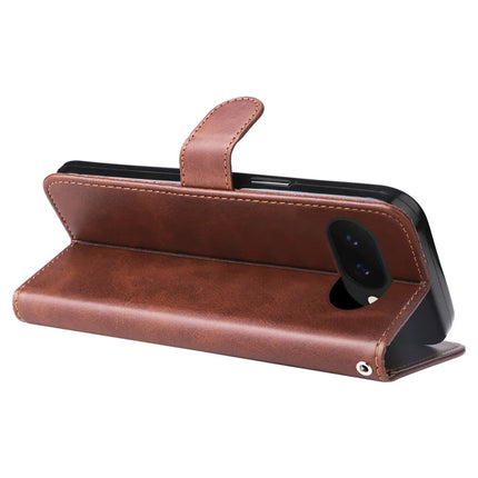 For Google Pixel 9a Case Zipper Wallet Calf Texture PU Leather Phone Cover