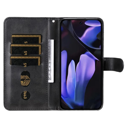 For Google Pixel 9a Case Zipper Wallet Calf Texture PU Leather Phone Cover