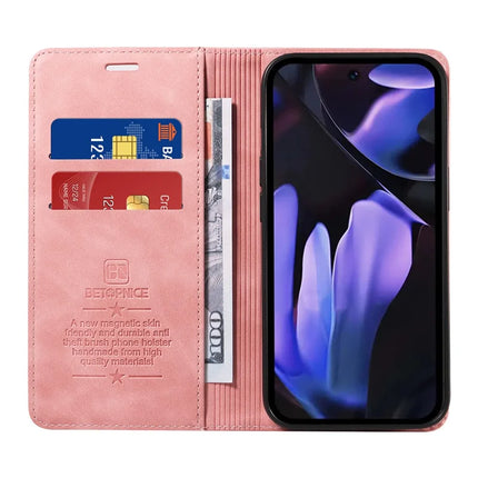 BETOPNICE 003 For Google Pixel 9a Wallet Case Leather Phone Cover with Stand
