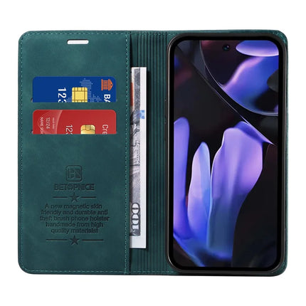 BETOPNICE 003 For Google Pixel 9a Wallet Case Leather Phone Cover with Stand