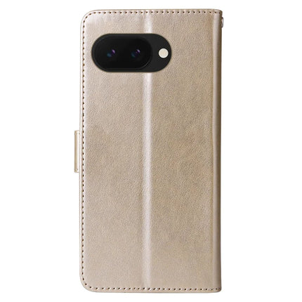 For Google Pixel 9a Leather Case Butterfly Floral Imprint Wallet Stand Cover