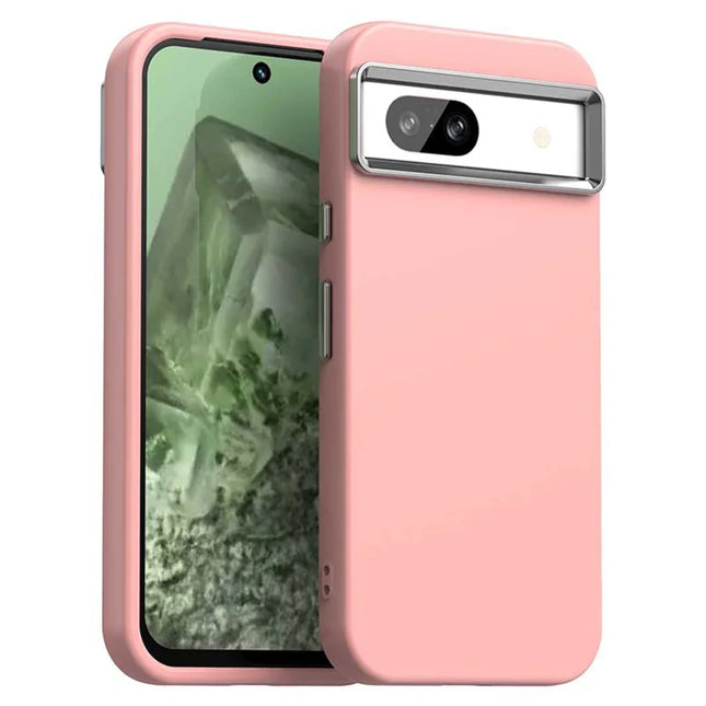 For Google Pixel 8a Case TPU + TPE Anti Drop Protection Phone Cover - Pink