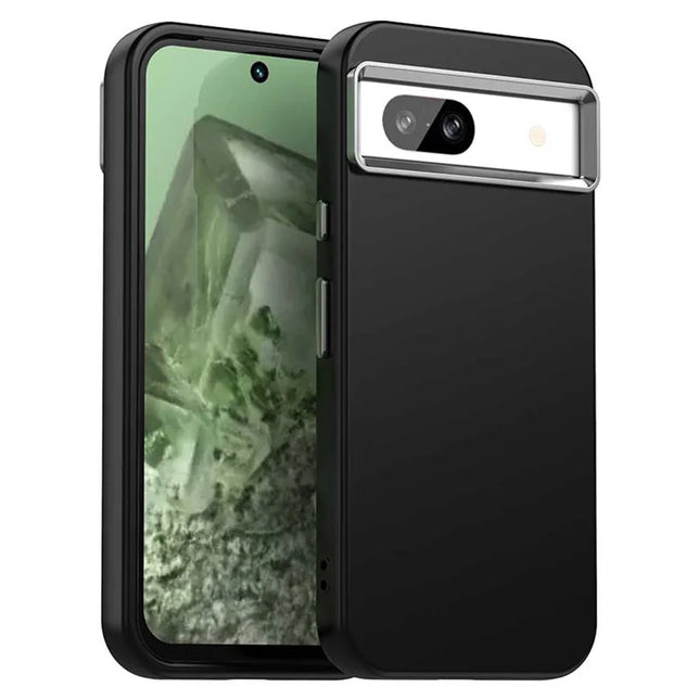 For Google Pixel 8a Case TPU + TPE Anti Drop Protection Phone Cover - Black