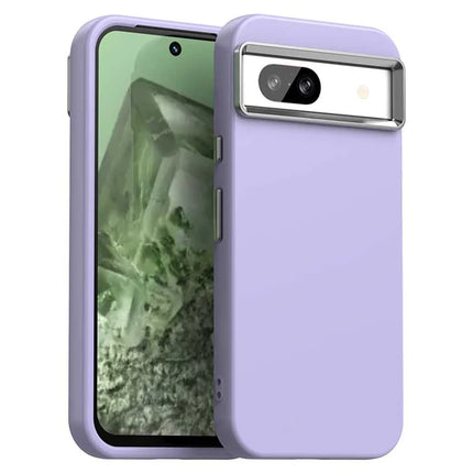 For Google Pixel 8a Case TPU + TPE Anti Drop Protection Phone Cover - Purple