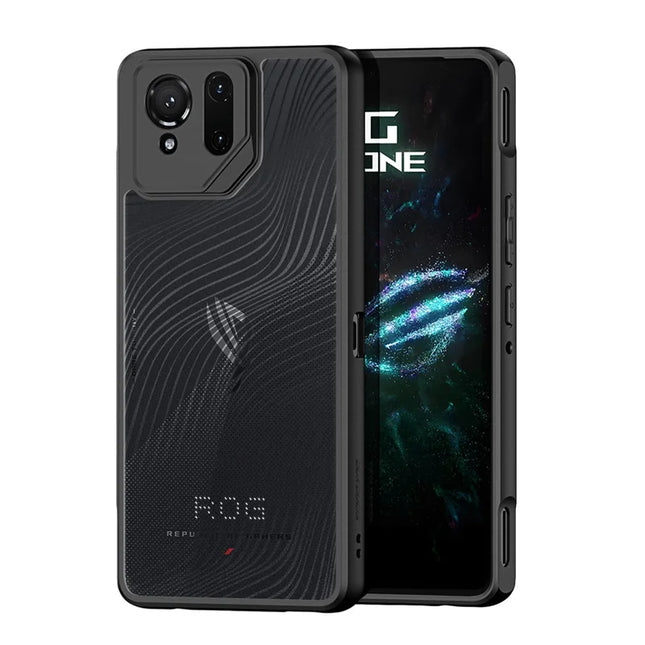 For Asus ROG Phone 9 Pro 5G / Asus ROG Phone 9 5G Case DUX DUCIS Aimo Series TPU+PC Matte Drop-proof Phone Cover (REACH Certification) - Black