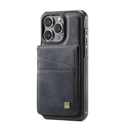For iPhone 12 Pro Max 6.7 inch Case AUTSPACE A12 Leather Phone Case with Detachable Card Bag