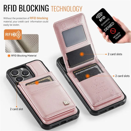 For iPhone 12 Pro Max 6.7 inch Case AUTSPACE A12 Leather Phone Case with Detachable Card Bag