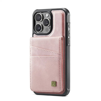 For iPhone 13 Pro Max 6.7 inch Case AUTSPACE A12 Leather Phone Case with Detachable Card Bag