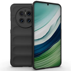 For Huawei Mate 70 Case Anti-Drop Soft TPU Rugged Phone Back Cover - Black