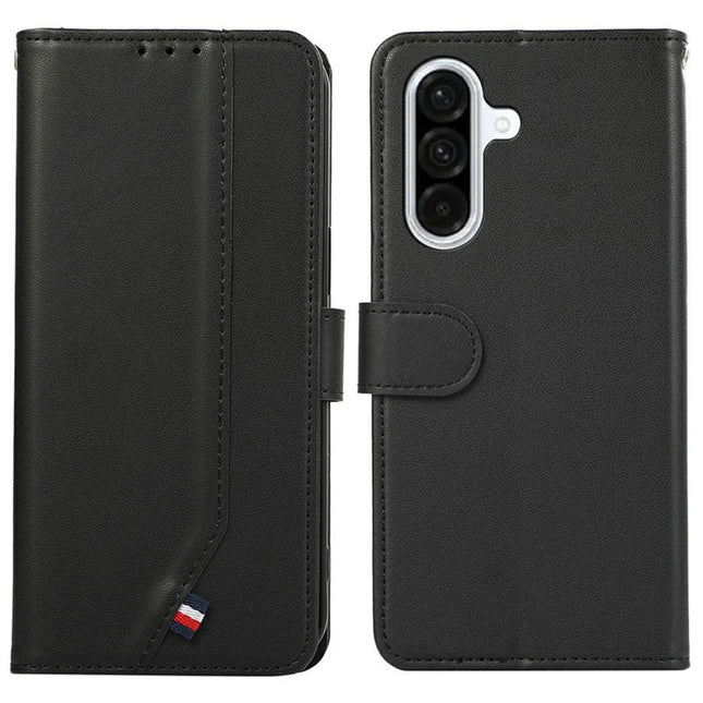 For Samsung Galaxy A56 5G Case RFID Blocking Flip Leather Phone Cover - Black