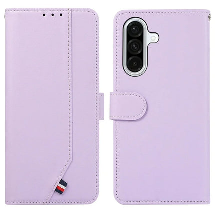For Samsung Galaxy A56 5G Case RFID Blocking Flip Leather Phone Cover - Purple