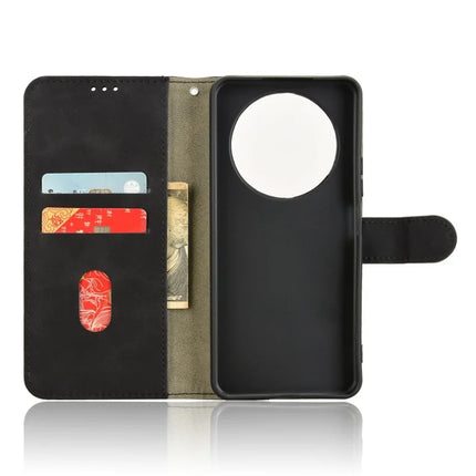 For Honor X60 5G Leather Case Skin-Feel Anti-Drop Wallet Flip Phone Cover