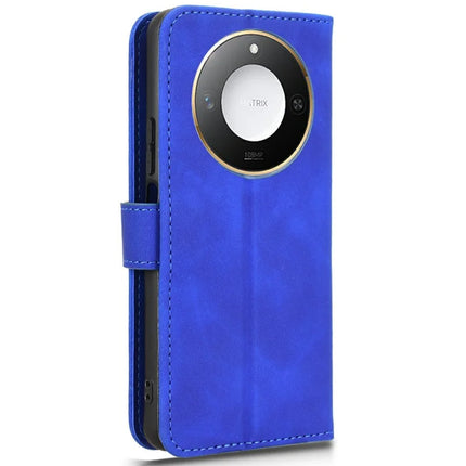 For Honor X60 5G Leather Case Skin-Feel Anti-Drop Wallet Flip Phone Cover