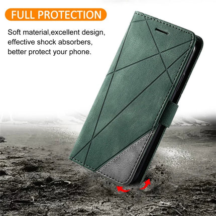 For Samsung Galaxy A36 5G Case Imprinted Lines PU Leather Splicing Wallet Phone Cover