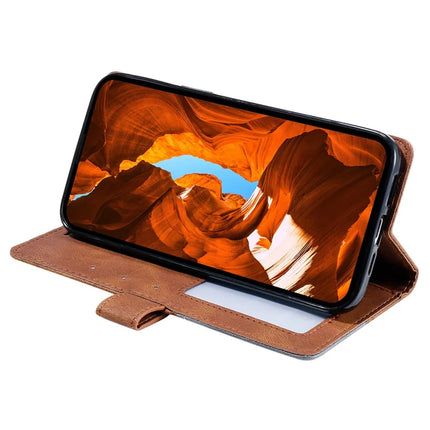 For Samsung Galaxy A36 5G Case Imprinted Lines PU Leather Splicing Wallet Phone Cover