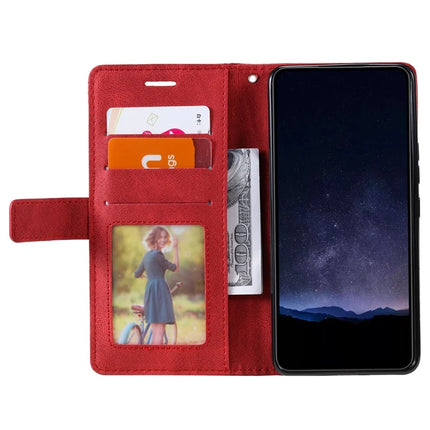 For Honor X6a 4G / X6b 4G Case Imprinted Lines PU Leather Splicing Wallet Phone Cover