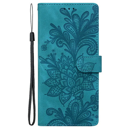 For Samsung Galaxy A35 5G Case Imprinted Lace Flowers PU Leather Wallet Phone Cover