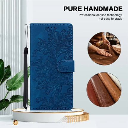 For Samsung Galaxy A35 5G Case Imprinted Lace Flowers PU Leather Wallet Phone Cover