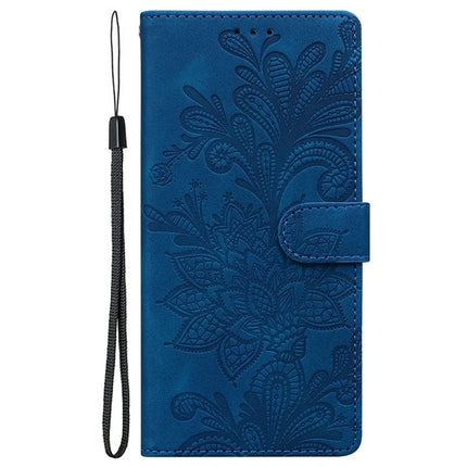 For Samsung Galaxy A35 5G Case Imprinted Lace Flowers PU Leather Wallet Phone Cover