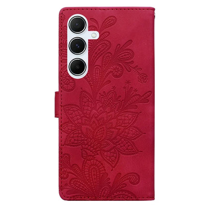 For Samsung Galaxy A55 5G Case Imprinted Lace Flowers PU Leather Wallet Phone Cover