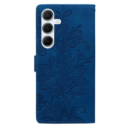 For Samsung Galaxy A55 5G Case Imprinted Lace Flowers PU Leather Wallet Phone Cover