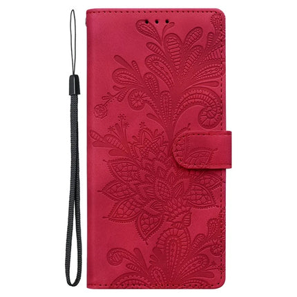 For Motorola Moto G85 5G Case Imprinted Lace Flowers PU Leather Wallet Phone Cover