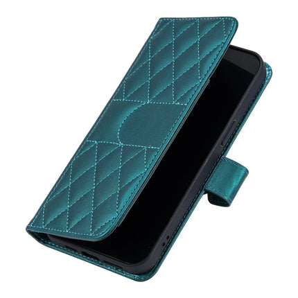 For Google Pixel 9 / 9 Pro Crossbody Leather Case Ring Buckle Wallet Stand Rhombus Mobile Cover
