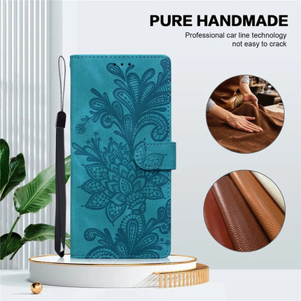 For Google Pixel 9 Pro  /  Pixel 9 Case Imprinted Lace Flowers PU Leather Wallet Phone Cover