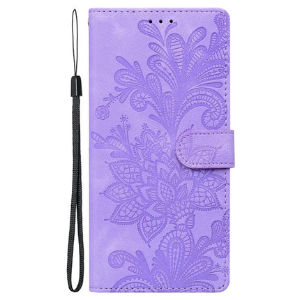 For Google Pixel 9 Pro  /  Pixel 9 Case Imprinted Lace Flowers PU Leather Wallet Phone Cover