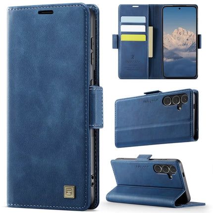 For Samsung Galaxy S23 FE Case AUTSPACE A11 RFID Blocking Retro Leather Cell Phone Wallet Cover