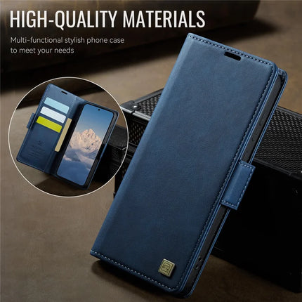 For Samsung Galaxy S23 FE Case AUTSPACE A11 RFID Blocking Retro Leather Cell Phone Wallet Cover