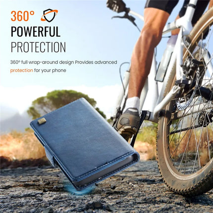 For Samsung Galaxy S23 FE Case AUTSPACE A11 RFID Blocking Retro Leather Cell Phone Wallet Cover