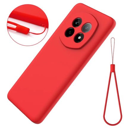 For Realme P2 Pro 5G Case Liquid Silicone Phone Back Cover with Hand Strap