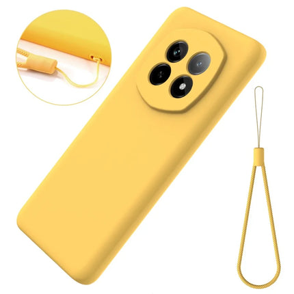 For Realme P2 Pro 5G Case Liquid Silicone Phone Back Cover with Hand Strap