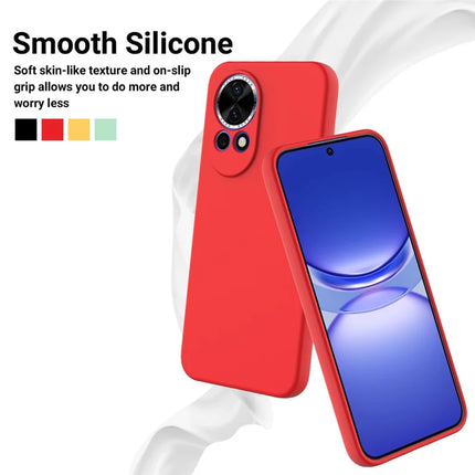For Huawei nova 13 5G Case Liquid Silicone Phone Back Cover with Hand Strap